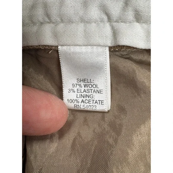 Banana Republic‎ Womens Jackson Fit Wool Blend Dress Pants Work Stretch 8 Petite - Picture 4 of 9